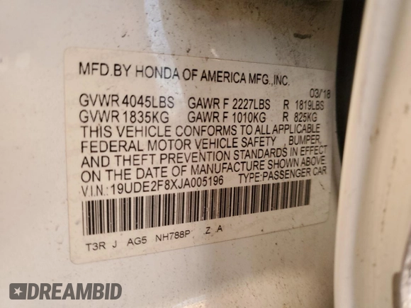 2018 Acura ILX Premium with VIN 19UDE2F8XJA005196, listed as a Copart auction lot 82755314 with 29,383 mi miles and Salvage title. Bid and sale history available at DreamBid. Image 15.