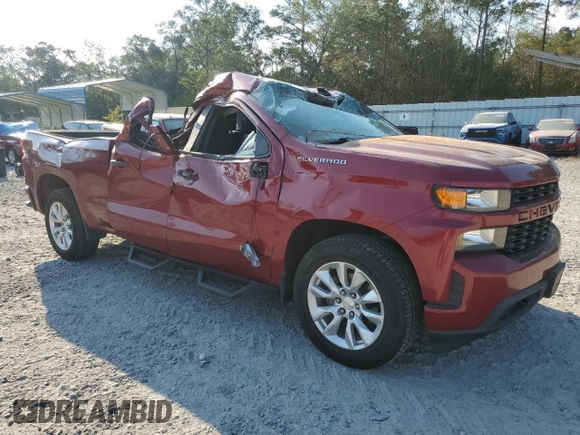 2020 Chevrolet Silverado 1500 Custom with VIN 1GCRWBEF0LZ132559, listed as a Copart auction lot 75050384 with 114,446 mi miles and Salvage Title. Bid and sale history available at carsss.com. Image 4.