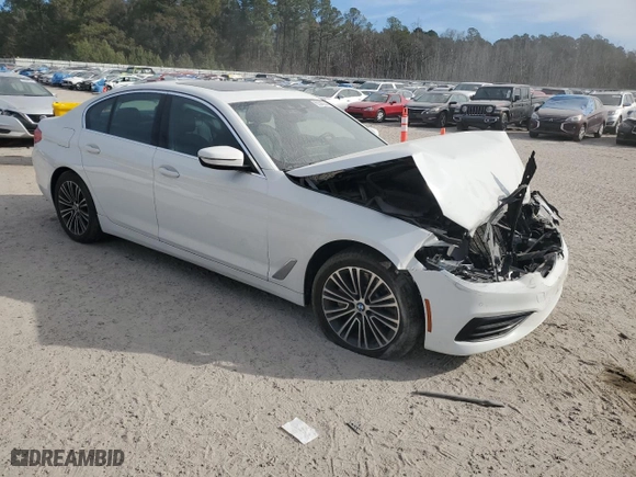 2019 BMW 5 Series 530i xDrive with VIN WBAJA7C50KG912491, listed as a Copart auction lot 83329054 with 0 mi miles and Salvage Title. Bid and sale history available at carsss.com. Image 4.