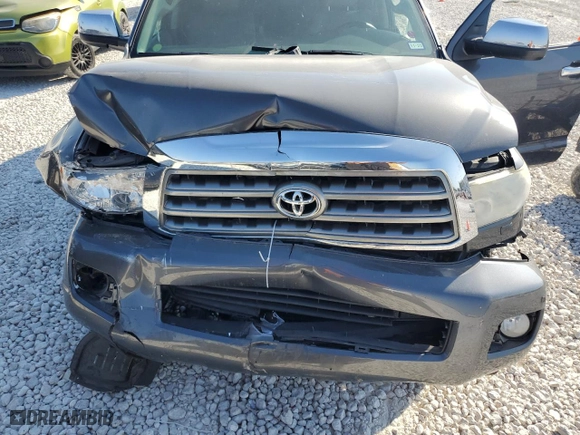 2015 Toyota Sequoia Platinum with VIN 5TDDW5G19FS122843, listed as a Copart auction lot 73689844 with 0 mi miles and Salvage Title. Bid and sale history available at carsss.com. Image 12.