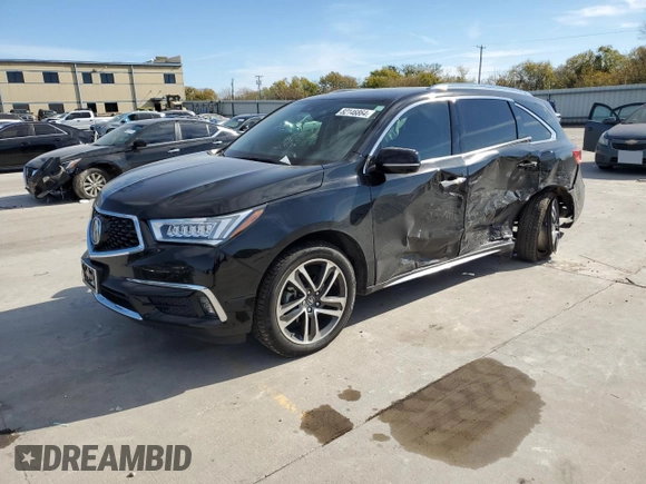 2017 Acura MDX w/Advance Pkg with VIN 5FRYD4H82HB009125, listed as a Copart auction lot 82146864 with 47,021 mi miles and Salvage Title. Bid and sale history available at carsss.com. Image 1.