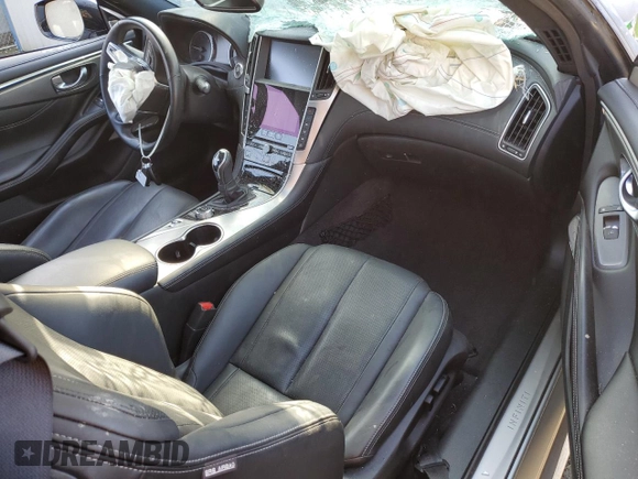 2017 Infiniti Q60 Sport with VIN JN1EV7EK1HM360220, listed as a Copart auction lot 45929095 with 28,612 mi miles and Salvage title. Bid and sale history available at DreamBid. Image 8.