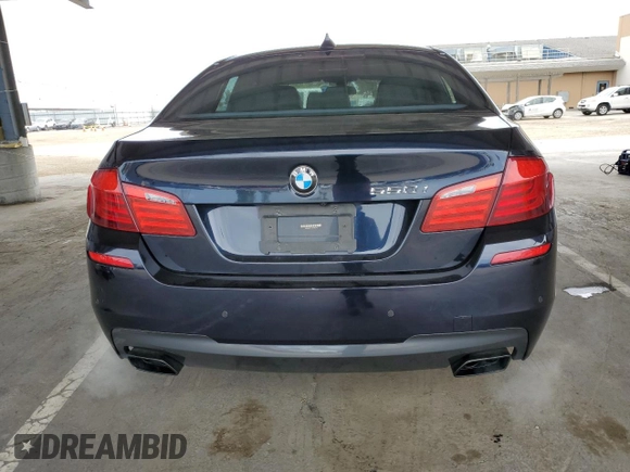 2013 BMW 5 Series 550i with VIN WBAFR9C52DDX80316, listed as a Copart auction lot 53540725 with 122,896 mi miles and Salvage Title. Bid and sale history available at carsss.com. Image 6.