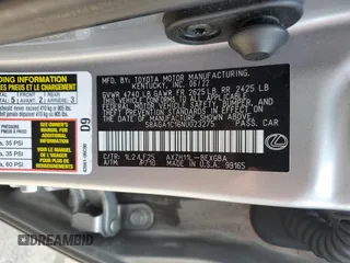 2022 Lexus ES 300h F Sport with VIN 58AGA1C16NU023275, listed as a Copart auction lot 59368385 with 56,719 mi miles and Salvage title. Bid and sale history available at DreamBid. Image 12.