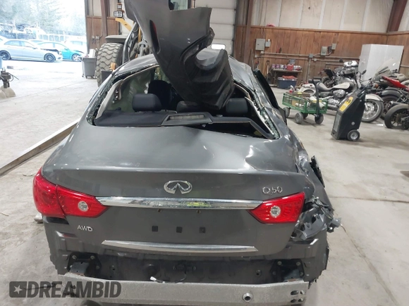 2017 Infiniti Q50 Premium z VIN JN1EV7AR9HM837883, wystawiony jako IAAI lot #41492454 z przebiegiem 109 812 mil mil oraz . Historia ofert i sprzedaży dostępna na DreamBid. Obrazek 13.