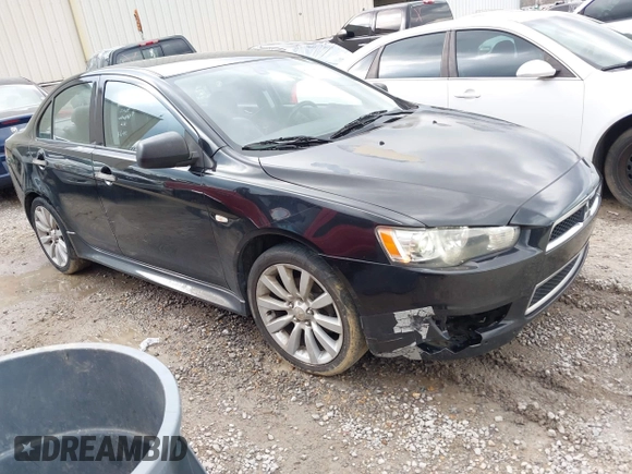 2011 Mitsubishi Lancer GTS with VIN JA32U8FW0BU005510, listed as a IAAI auction lot 41678936 with 204,511 mi miles. Bid and sale history available at carsss.com. Image 1.