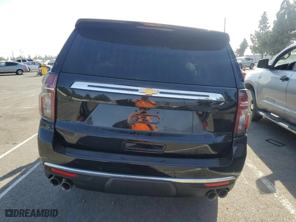 2023 Chevrolet Tahoe Premier with VIN 1GNSKSKL8PR385892, listed as a Copart auction lot 86148444 with 12,865 mi miles and Salvage Title. Bid and sale history available at carsss.com. Image 6.