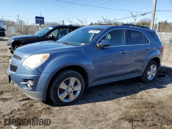 2012 Chevrolet Equinox LT w/2LT with VIN 2GNFLNE53C6155311, listed as a Copart auction lot 45586005 with 195,923 mi miles and Clean Title. Bid and sale history available at carsss.com. Image 1.