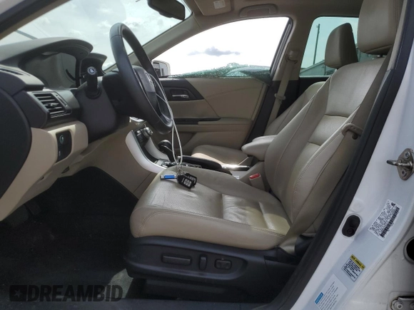 2015 Honda Accord Touring with VIN 1HGCR6F79FA003218, listed as a Copart auction lot 60108715 with 114,328 mi miles and Salvage title. Bid and sale history available at DreamBid. Image 7.