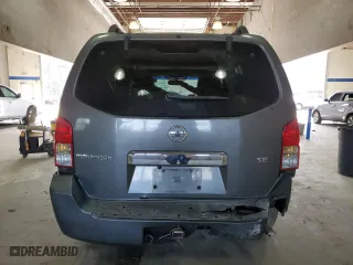 2006 Nissan Pathfinder SE with VIN 5N1AR18U46C649861, listed as a Copart auction lot 45912435 with 337,708 mi miles and Salvage Title. Bid and sale history available at carsss.com. Image 6.