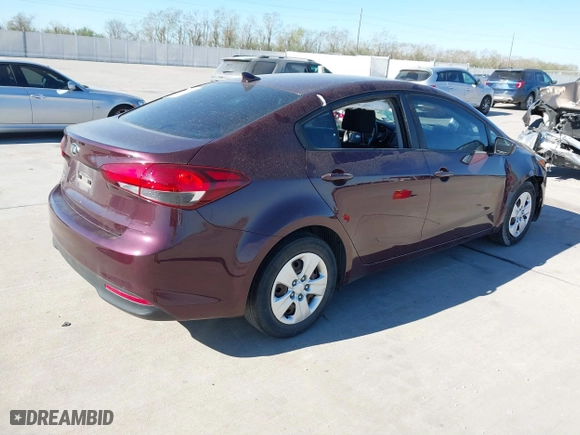 2018 Kia Forte LX with VIN 3KPFK4A77JE246026, listed as a IAAI auction lot 41846417 with 77,847 mi miles. Bid and sale history available at carsss.com. Image 4.