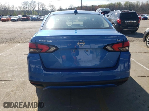 2023 Nissan Versa SV with VIN 3N1CN8EVXPL820278, listed as a Copart auction lot 51494595 with 60,923 mi miles and Salvage title. Bid and sale history available at DreamBid. Image 6.