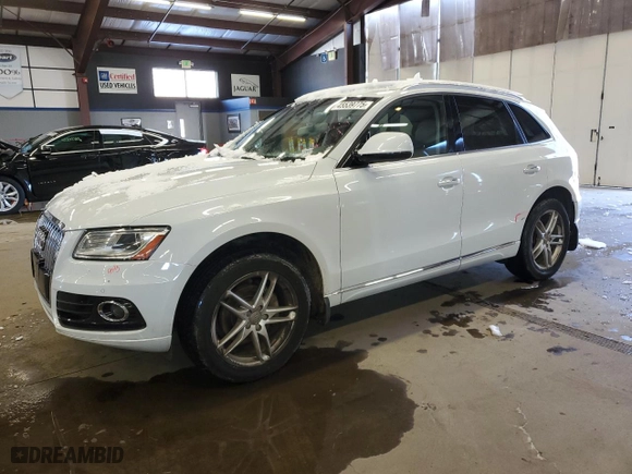2017 Audi Q5 Premium Plus with VIN WA1L2AFP6HA002904, listed as a Copart auction lot 45539775 with 127,664 mi miles and Salvage Title. Bid and sale history available at carsss.com. Image 1.