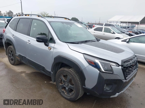 2022 Subaru Forester Wilderness with VIN JF2SKAMC9NH507664, listed as a IAAI auction lot 41762752 with 109,886 mi miles and . Bid and sale history available at DreamBid. Image 1.