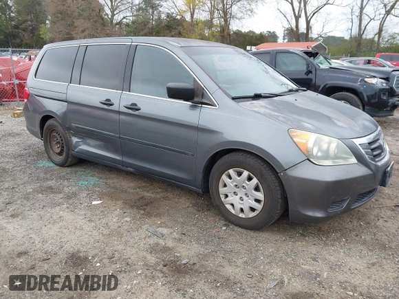 2010 Honda Odyssey LX with VIN 5FNRL3H2XAB046766, listed as a IAAI auction lot 41913825 with 191,643 mi miles and . Bid and sale history available at DreamBid. Image 1.