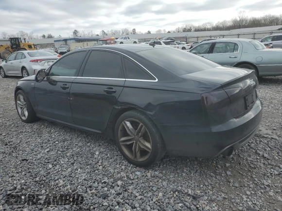 2013 Audi A6 3.0T Prestige with VIN WAUHGAFC9DN107009, listed as a Copart auction lot 87405474 with 124,171 mi miles and Salvage Title. Bid and sale history available at carsss.com. Image 2.