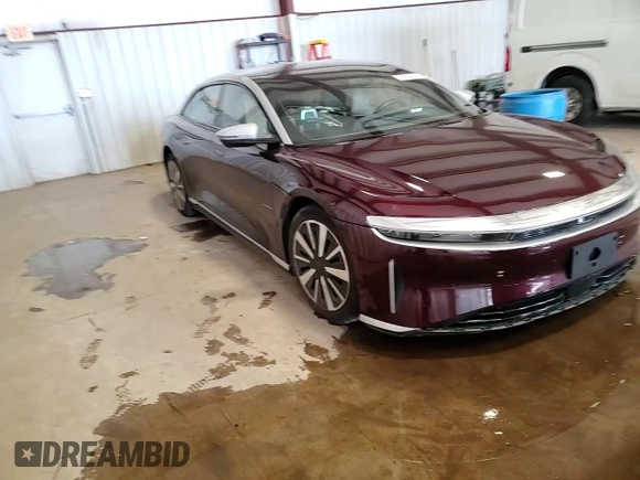 2022 Lucid Air Grand Touring z VIN 50EA1GBA5NA003618, wystawiony jako Copart lot #45682325 z przebiegiem Nie podano mil oraz Szkody całkowita. Historia ofert i sprzedaży dostępna na DreamBid. Obrazek 13.