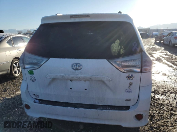 2012 Toyota Sienna SE with VIN 5TDXK3DC5CS214658, listed as a Copart auction lot 49622925 with 120,693 mi miles and Salvage title. Bid and sale history available at DreamBid. Image 6.