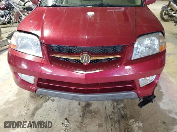 2002 Acura MDX Touring Pkg with VIN 2HNYD18652H545190, listed as a Copart auction lot 87021484 with 0 mi miles and Salvage Title. Bid and sale history available at carsss.com. Image 12.