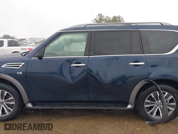 2020 Nissan Armada SL with VIN JN8AY2ND3L9110873, listed as a IAAI auction lot 41272945 with 109,968 mi miles. Bid and sale history available at carsss.com. Image 14.