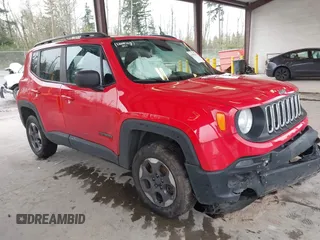 2018 Jeep Renegade Sport with VIN ZACCJBAB2JPH73148, listed as a IAAI auction lot 41991959 with 102,491 mi miles and . Bid and sale history available at DreamBid. Image 1.