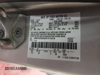 2022 Ford Transit Connect XL с VIN NM0GE9E20N1513018, выставлен на аукционе Copart как лот 43806825 с пробегом 53 194 миль миль и Списание • Salvage title. История ставок и продаж доступна на DreamBid. Изображение 14.