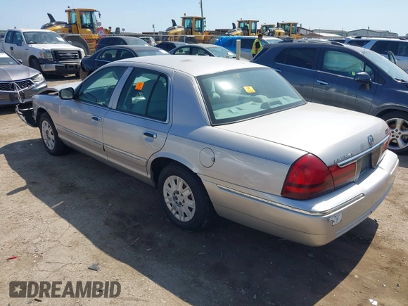 2005 Mercury Grand Marquis GS with VIN 2MEFM74W05X653375, listed as a IAAI auction lot 41995502 with 200,083 mi miles and . Bid and sale history available at DreamBid. Image 3.
