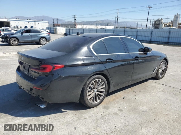 2021 BMW 5 Series 530i with VIN WBA53BH06MWW97316, listed as a Copart auction lot 46530955 with 72,891 mi miles and Salvage title. Bid and sale history available at DreamBid. Image 3.