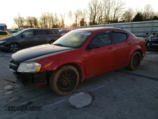 2014 Dodge Avenger SE with VIN 1C3CDZAB5EN111129, listed as a Copart auction lot 48968485 with 157,243 mi miles and Salvage Title. Bid and sale history available at carsss.com. Image 1.