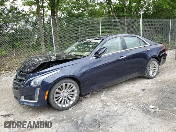 2015 Cadillac CTS Luxury AWD with VIN 1G6AX5SX3F0129613, listed as a Copart auction lot 58037745 with 110,506 mi miles and Salvage title. Bid and sale history available at DreamBid. Image 1.