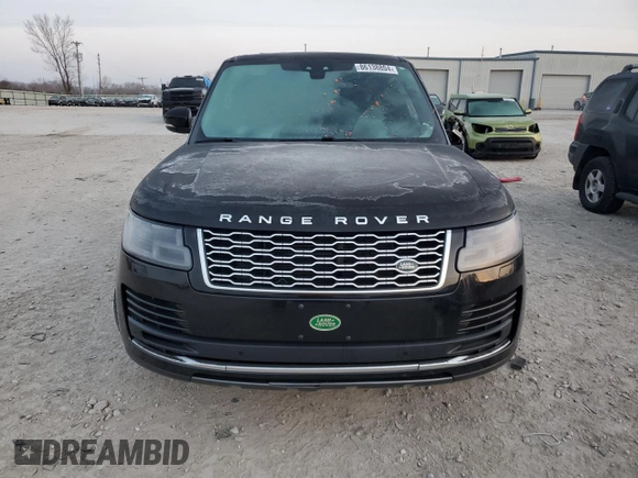 2019 Land Rover Range Rover HSE with VIN SALGS2SV7KA541100, listed as a Copart auction lot 86138804 with Not provided miles and Salvage title. Bid and sale history available at DreamBid. Image 5.