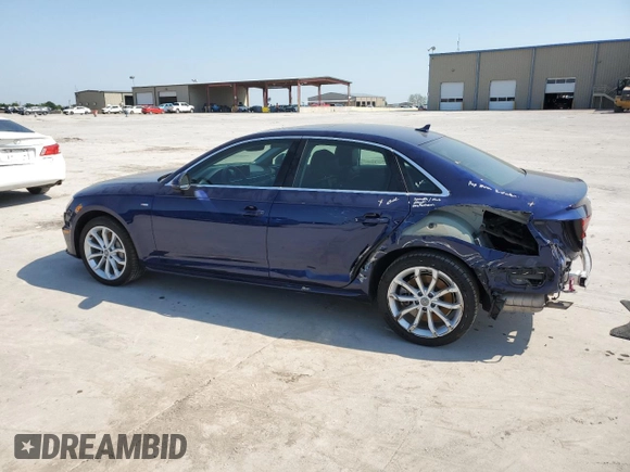 2019 Audi A4 Prestige с VIN WAUFNAF40KA109399, выставлен на аукционе Copart как лот 51333195 с пробегом 22 956 миль миль и Списание • Salvage title. История ставок и продаж доступна на DreamBid. Изображение 2.