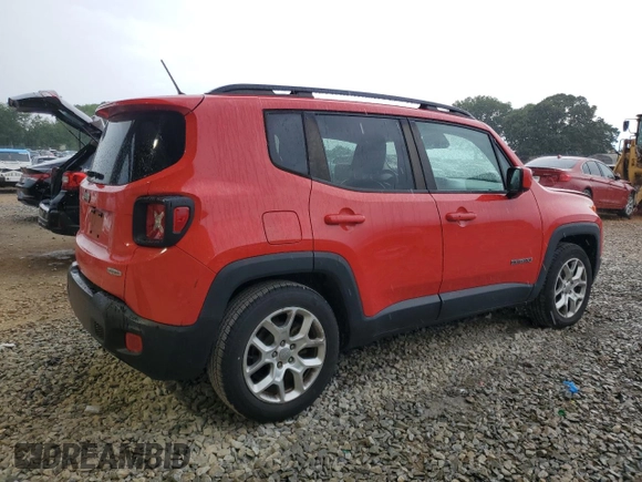 2016 Jeep Renegade Latitude with VIN ZACCJABT6GPE36959, listed as a Copart auction lot 55199815 with 94,660 mi miles and Clean Title. Bid and sale history available at DreamBid. Image 3.