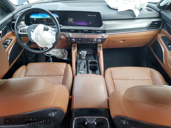 2024 Kia Telluride SX X-Line with VIN 5XYP5DGC1RG474540, listed as a Copart auction lot 55872755 with 19,052 mi miles and Salvage title. Bid and sale history available at DreamBid. Image 8.