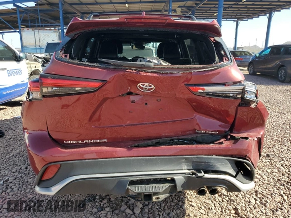 2021 Toyota Highlander XSE with VIN 5TDJZRBH0MS119686, listed as a Copart auction lot 56765235 with 82,324 mi miles and Salvage title. Bid and sale history available at DreamBid. Image 6.