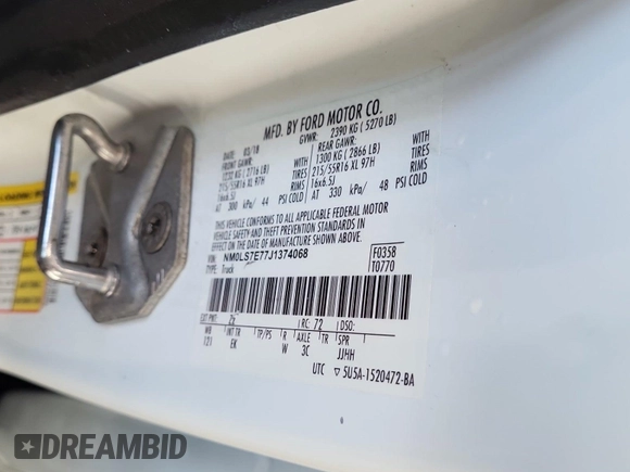 2018 Ford Transit Connect XL with VIN NM0LS7E77J1374068, listed as a IAAI auction lot 42714229 with 85,616 mi miles and . Bid and sale history available at DreamBid. Image 31.
