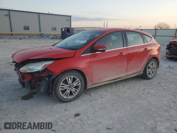 2012 Ford Focus SEL with VIN 1FAHP3M20CL313554, listed as a Copart auction lot 41997175 with 137,910 mi miles and Salvage Title. Bid and sale history available at carsss.com. Image 1.