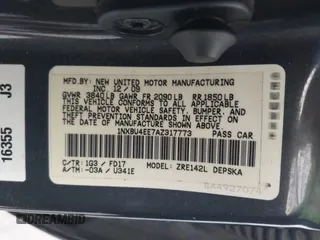 2010 Toyota Corolla with VIN 1NXBU4EE7AZ317773, listed as a IAAI auction lot 42128265 with 226,435 mi miles and . Bid and sale history available at DreamBid. Image 9.