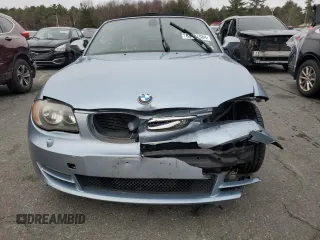 2011 BMW 1 Series 128i with VIN WBAUN1C59BVH82496, listed as a Copart auction lot 83407084 with 123,160 mi miles and Salvage Title. Bid and sale history available at carsss.com. Image 5.