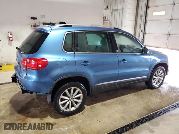 2017 Volkswagen Tiguan Wolfsburg Edition with VIN WVGSV7AX1HK014774, listed as a Copart auction lot 64456925 with 91,999 mi miles and Salvage title. Bid and sale history available at DreamBid. Image 3.