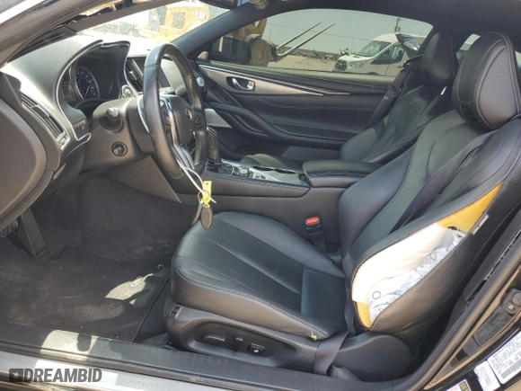 2017 Infiniti Q60 2.0t Premium with VIN JN1CV7EK1HM110211, listed as a Copart auction lot 54837424 with 77,152 mi miles and Salvage Title. Bid and sale history available at carsss.com. Image 7.