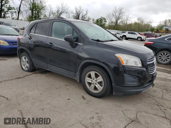 2015 Chevrolet Trax LT with VIN KL7CJLSB3FB122159, listed as a Copart auction lot 53823805 with 108,672 mi miles and Clean Title. Bid and sale history available at carsss.com. Image 4.