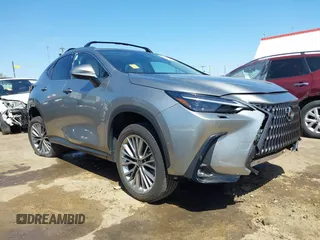 2025 Lexus NX with VIN JTJHKCEZ1S2049993, listed as a IAAI auction lot 41999283 with 2,825 mi miles. Bid and sale history available at carsss.com. Image 1.