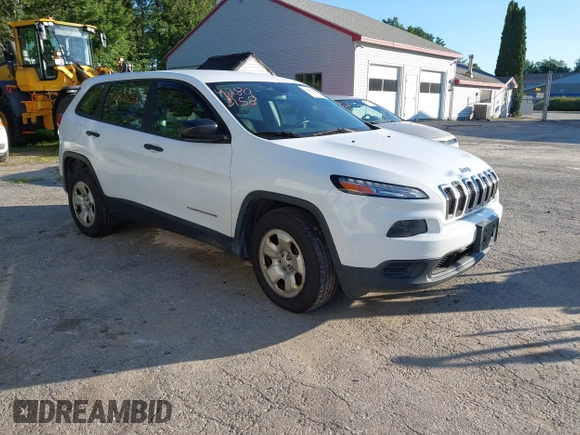 2016 Jeep Cherokee Sport with VIN 1C4PJMAB9GW143085, listed as a IAAI auction lot 42803158 with 268,076 mi miles and . Bid and sale history available at DreamBid. Image 1.