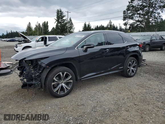 2019 Lexus RX 450h with VIN 2T2BGMCA5KC032804, listed as a Copart auction lot 62197085 with 33,205 mi miles and Salvage title. Bid and sale history available at DreamBid. Image 1.