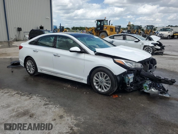 2015 Hyundai Sonata Sport with VIN 5NPE34AF3FH220932, listed as a Copart auction lot 54533715 with 151,346 mi miles and Salvage title. Bid and sale history available at DreamBid. Image 4.