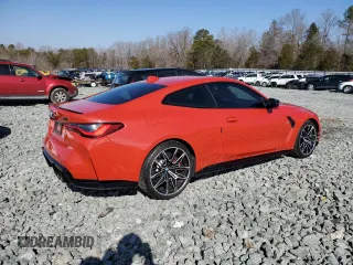2021 BMW M4 Competition with VIN WBS33AZ01MCG48704, listed as a Copart auction lot 39058223 with 5,880 mi miles. Bid and sale history available at carsss.com. Image 3.
