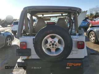 2002 Jeep Wrangler Sahara with VIN 1J4FA59S42P707938, listed as a Copart auction lot 81139774 with 168,338 mi miles and Salvage Title. Bid and sale history available at carsss.com. Image 6.