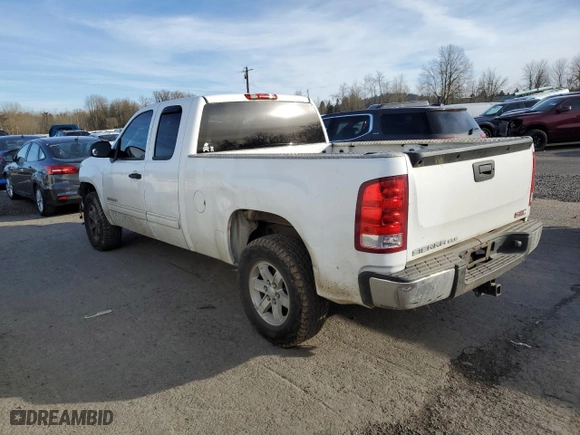 2013 GMC Sierra 1500 SLE with VIN 1GTR1VE05DZ263323, listed as a Copart auction lot 45169875 with 117,568 mi miles and Salvage Title. Bid and sale history available at carsss.com. Image 2.