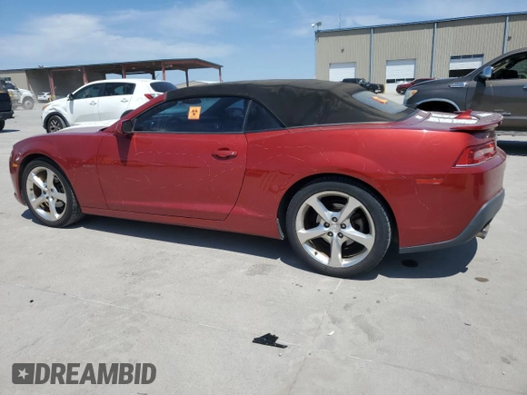 2015 Chevrolet Camaro LT with VIN 2G1FF3D39F9297369, listed as a Copart auction lot 53297695 with 105,471 mi miles and Salvage Title. Bid and sale history available at carsss.com. Image 2.